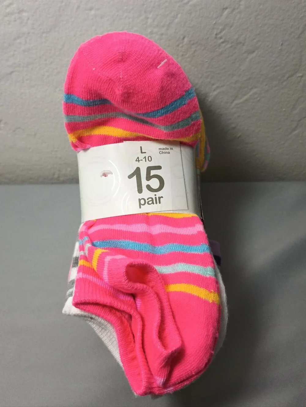 Wonder Nation Girls' No Show Socks